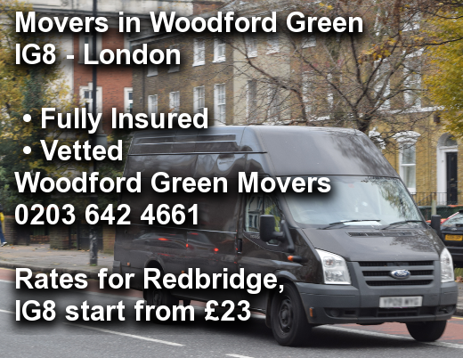 Movers in Woodford Green IG8, Redbridge